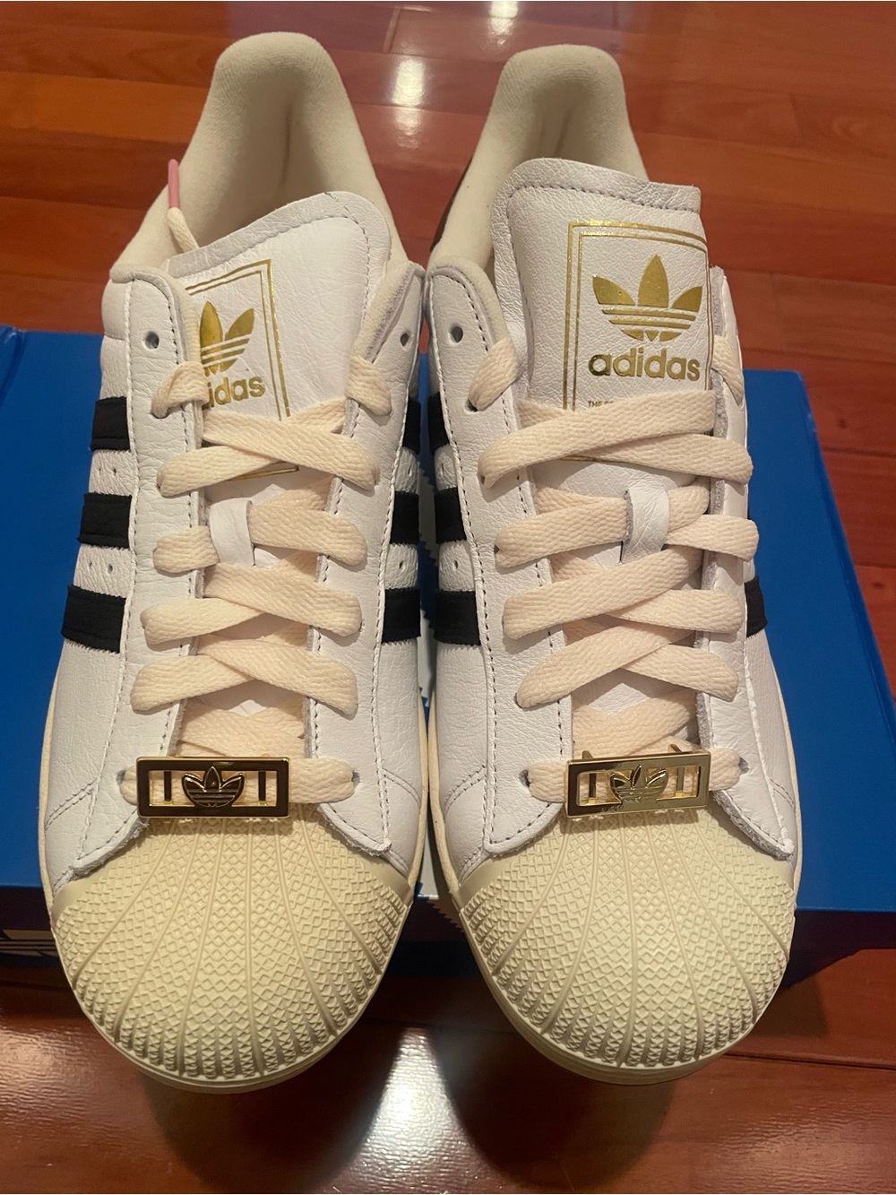 New Men’s Adidas Originals Superstar II — White/Cream/Black — Size 11.5